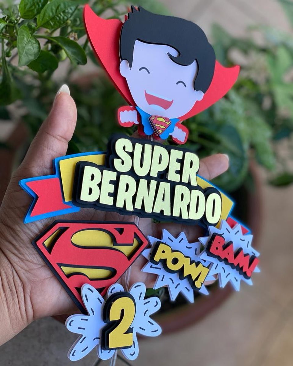 Arquivo de Corte Topo de Bolo Super Man