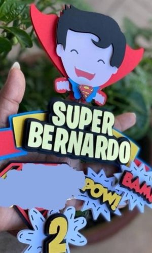 Arquivo de corte Topo de Bolo Super Man Baby STUDIO #2186