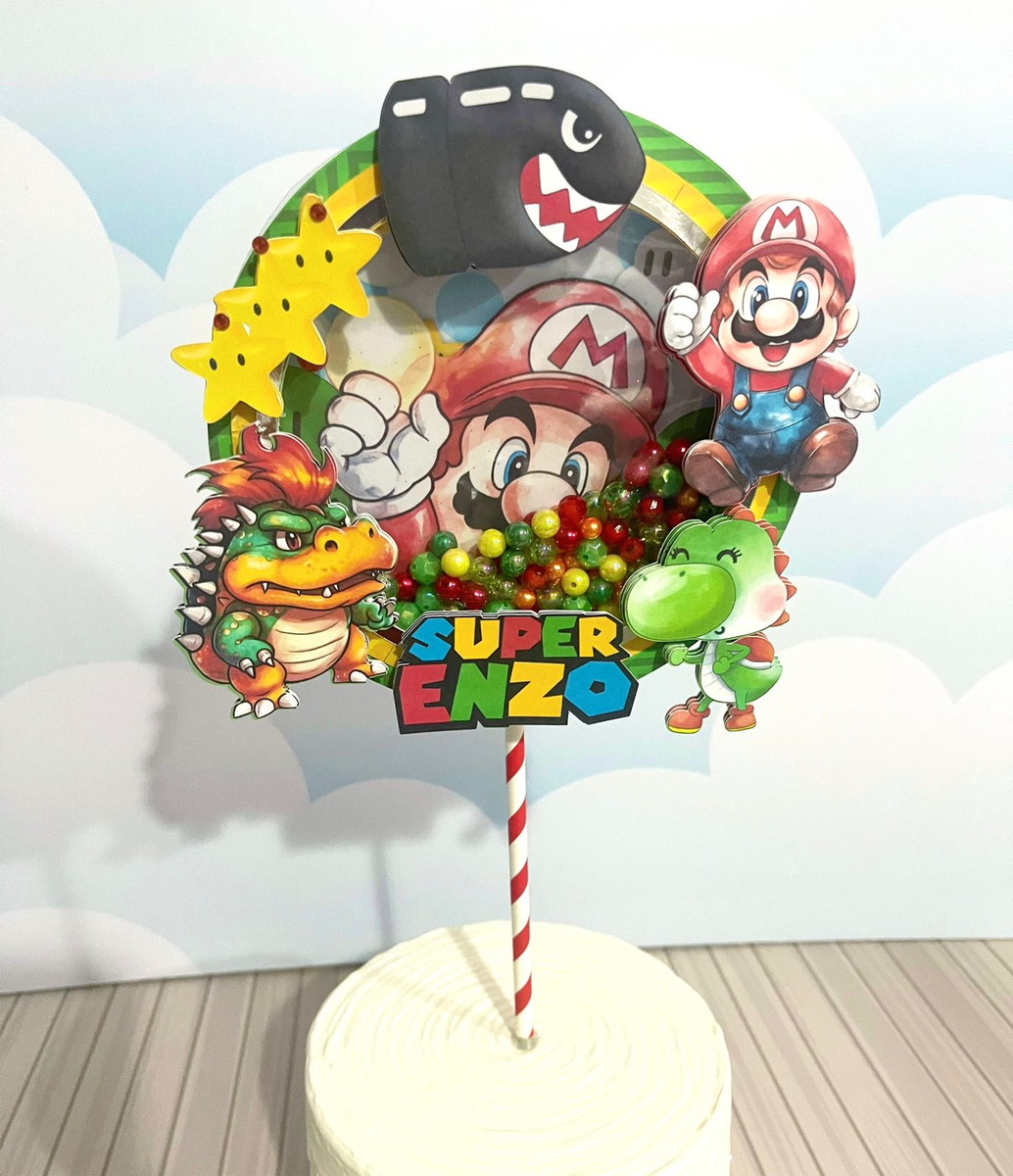 Arquivo de Corte Topo de Bolo Super Mario 002
