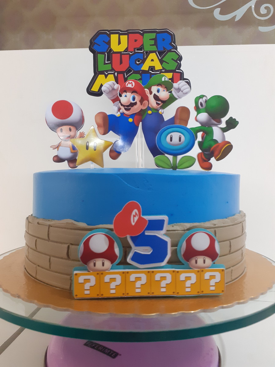 10 Arquivos Por R$ 10,00 Topo de Bolo Super Mario 01 - Imagem 3
