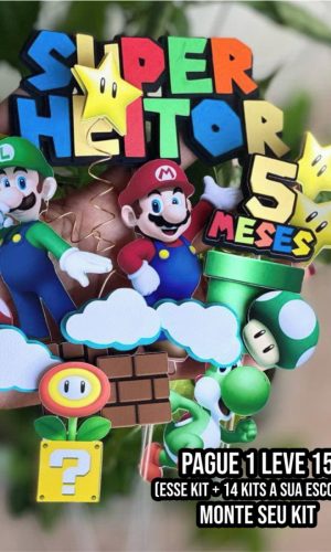 Arquivo de Corte Topo de Bolo Super Mario 1