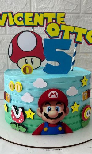 Arquivo de Corte Topo de Bolo Super Mario 1