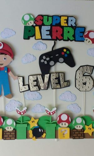 ARQUIVO DE CORTE TOPO DE BOLO SUPER MARIO #13674