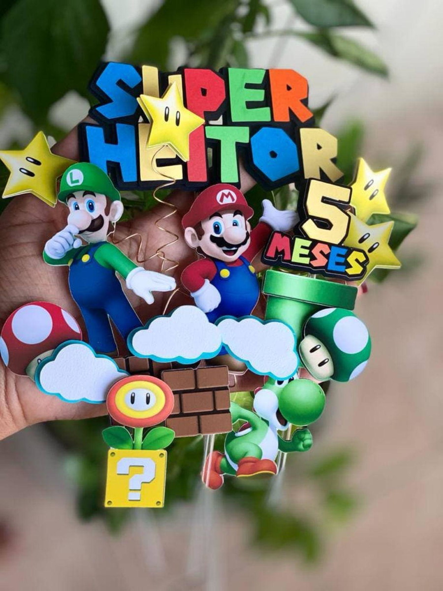 Arquivo De Corte Topo De Bolo Super Mario #15128
