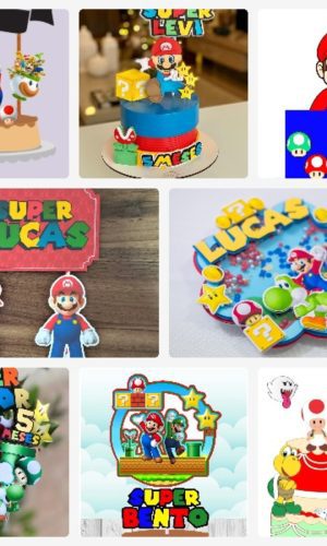 Arquivo de Corte Topo de Bolo Super Mario 2 + Brinde