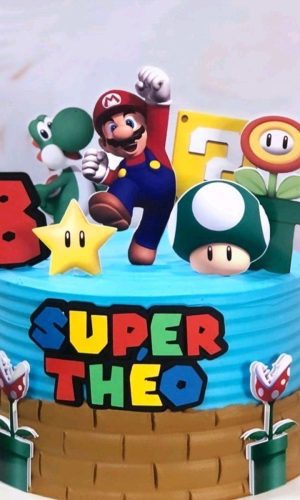 Arquivo de Corte Topo de Bolo Super Mario
