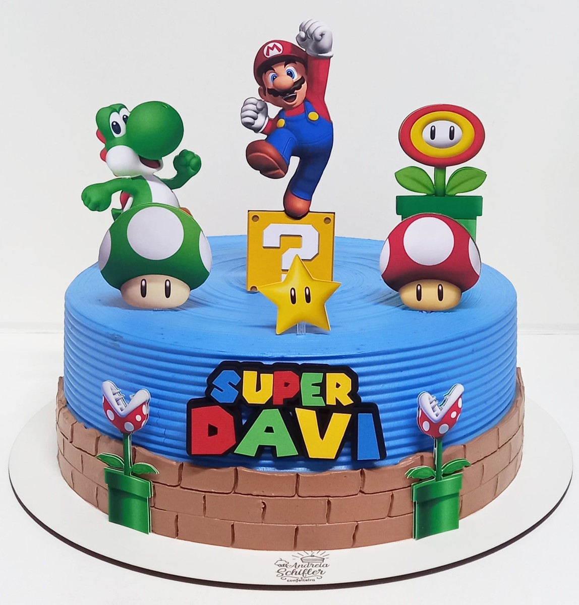 Arquivo de Corte - Topo de Bolo Super Mario