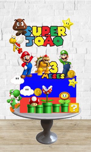 Arquivo de Corte Topo de Bolo Super Mario