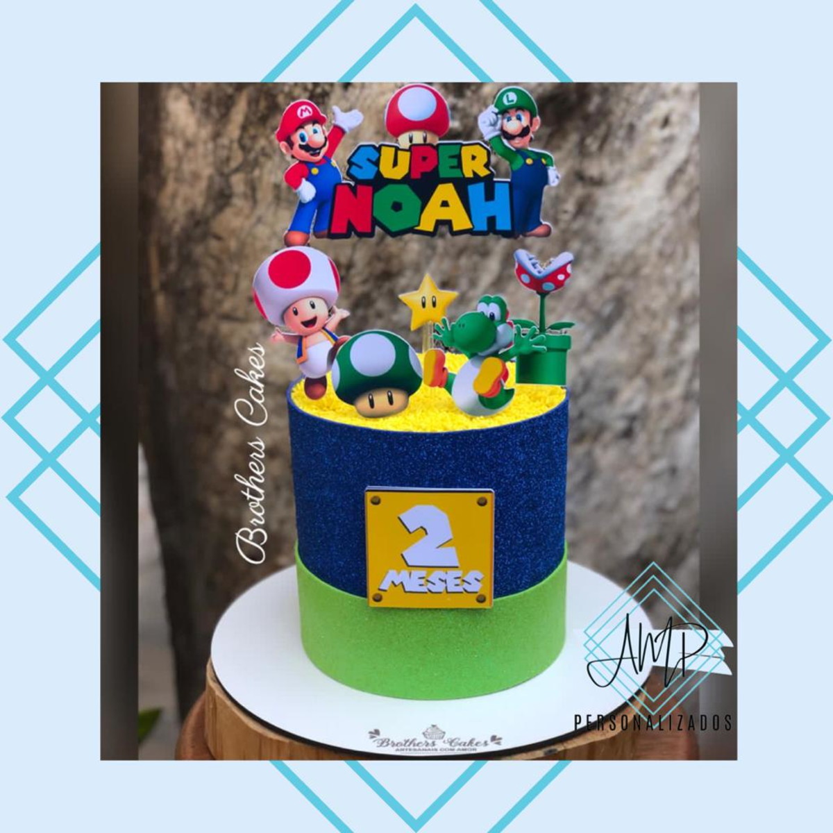 Arquivo de corte - Topo de Bolo Super Mario