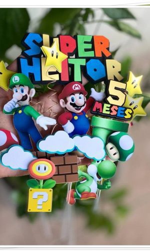 Arquivo de Corte Topo de Bolo Super Mario