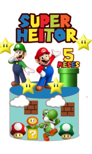 Arquivo de corte topo de bolo super mario