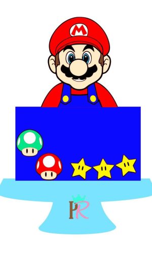 Arquivo de corte topo de bolo Super Mario Bros 03
