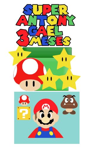 Arquivo De Corte Topo De Bolo Super Mario Bros