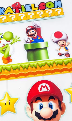 Arquivo de corte topo de bolo Super Mario Bros