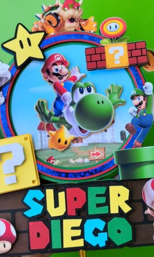 Arquivo de Corte Topo de Bolo Super Mario