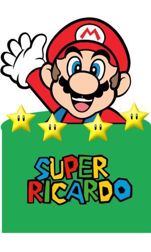 Arquivo de Corte Topo de Bolo Super Mario Camadas