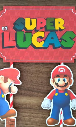 Arquivo de Corte Topo de Bolo Super Mario