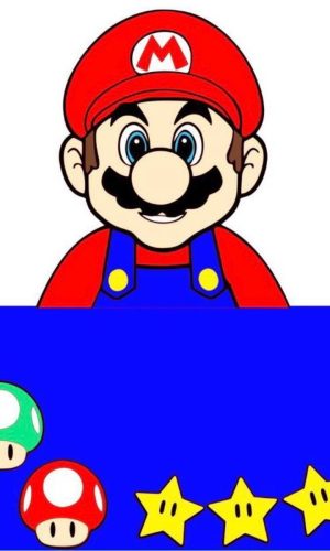 Arquivo de Corte Topo de Bolo Super Mario em Camadas 1739