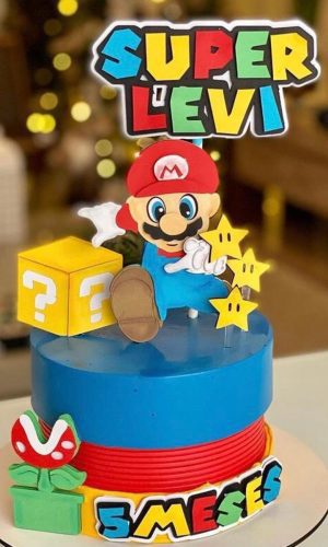 Arquivo de Corte Topo de Bolo Super Mario em Camadas 721
