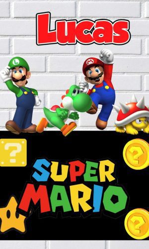 Arquivo de Corte Topo de Bolo Super Mario Flexi Foison