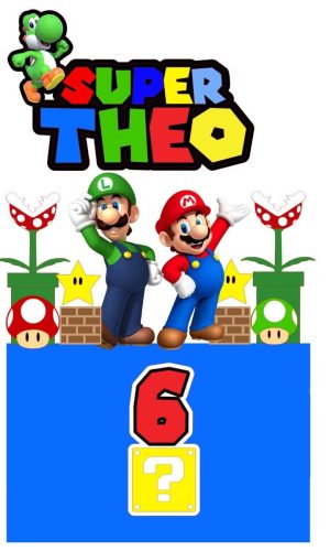 ARQUIVO DE CORTE TOPO DE BOLO SUPER MARIO