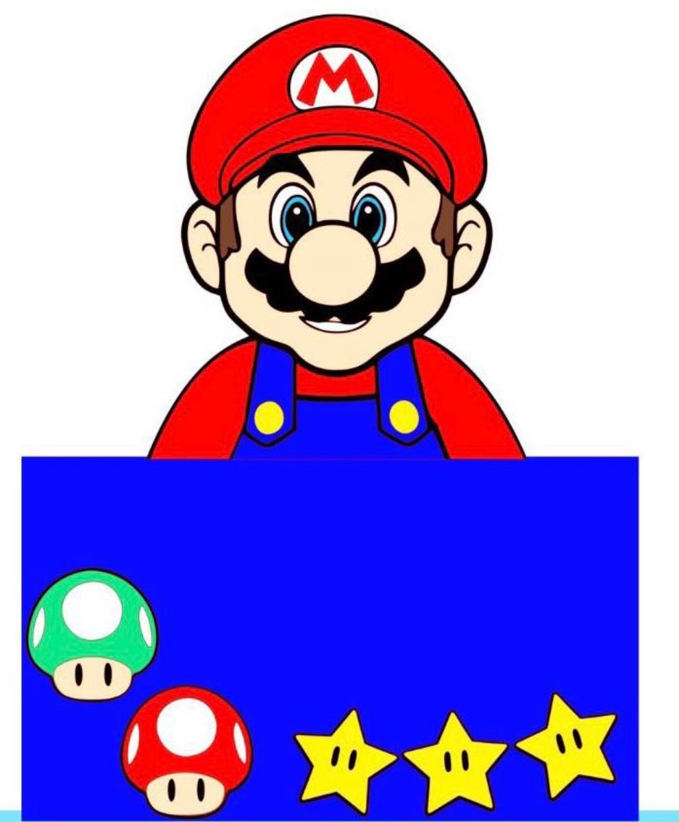 ARQUIVO DE CORTE TOPO DE BOLO SUPER MARIO