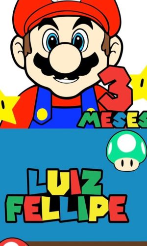 Arquivo de Corte Topo de Bolo Super Mario