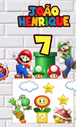 Arquivo de Corte Topo de Bolo Super Mario Studio 003