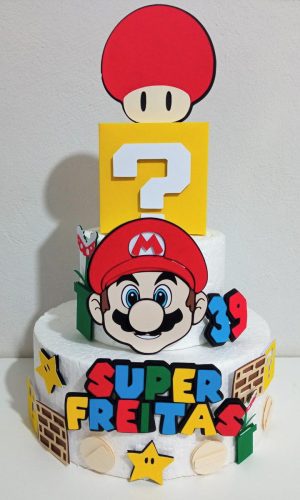 Arquivo de Corte Topo de Bolo Super Mario Studio 001