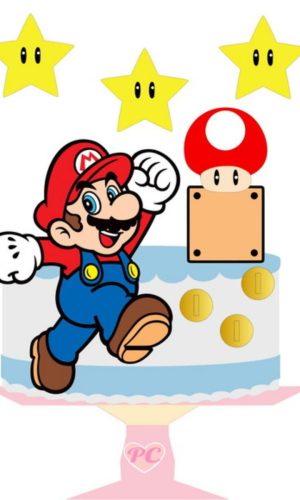 Arquivo de corte Topo de Bolo Super Mário STUDIO
