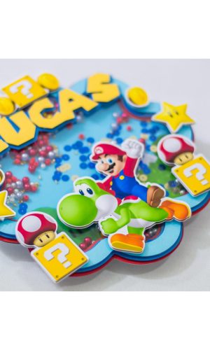 Arquivo de corte Topo de bolo Super Mario STUDIO,PDF COD:036