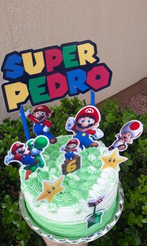 Arquivo de corte topo de bolo Super Mario