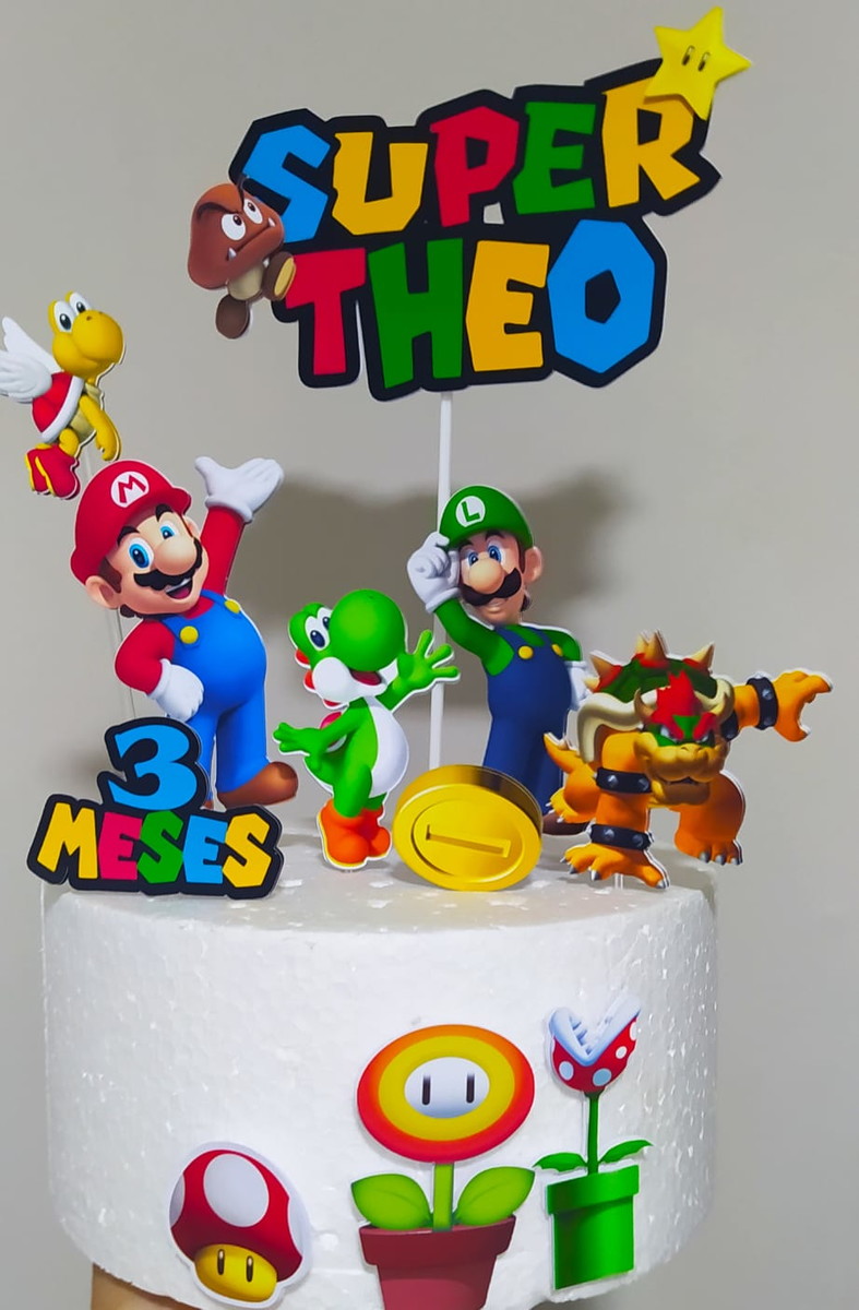 Arquivo de Corte Topo de Bolo Super Mario