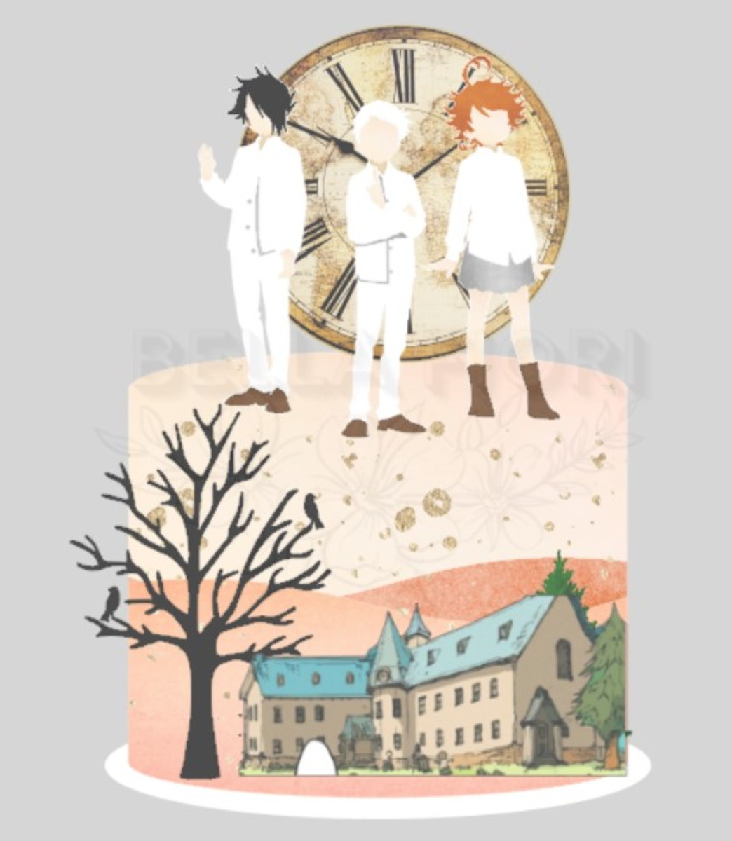 Arquivo de Corte Topo de Bolo The Promised Neverland 21- Bf
