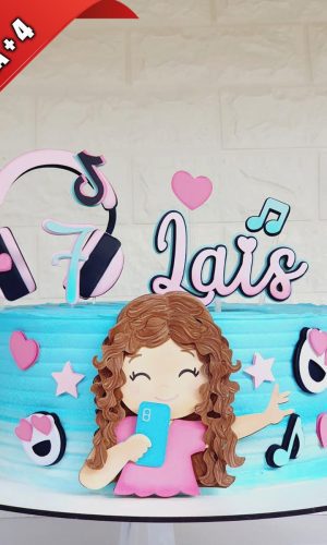 Arquivo de Corte Topo de Bolo Tik Tok