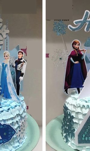 Arquivo de Corte Topo de Bolo Topper Frozen Studio #2659