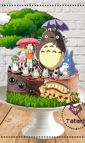 Arquivo de corte topo de bolo Totoro -001