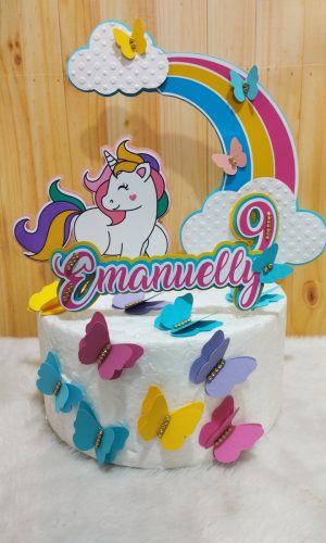 Arquivo De Corte Topo De Bolo Unicornio 11 (studio)