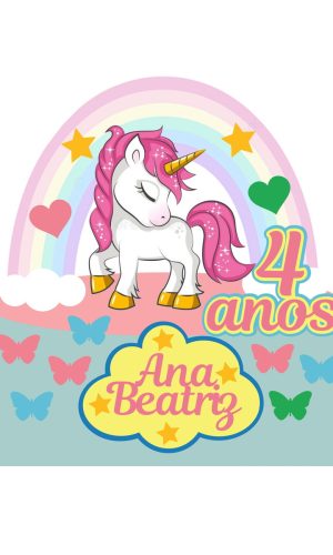 Arquivo de Corte Topo de Bolo Unicornio