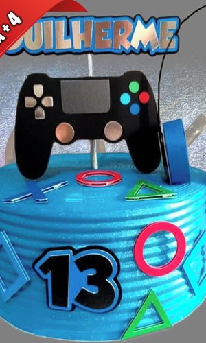 Arquivo de Corte Topo de Bolo Video Game