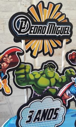 Arquivo de Corte Topo de Bolo Vingadores 03