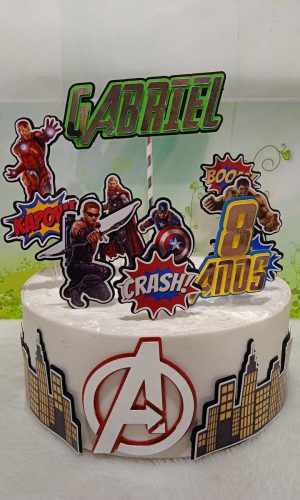 Arquivo De Corte Topo De Bolo Vingadores 06 (studio)
