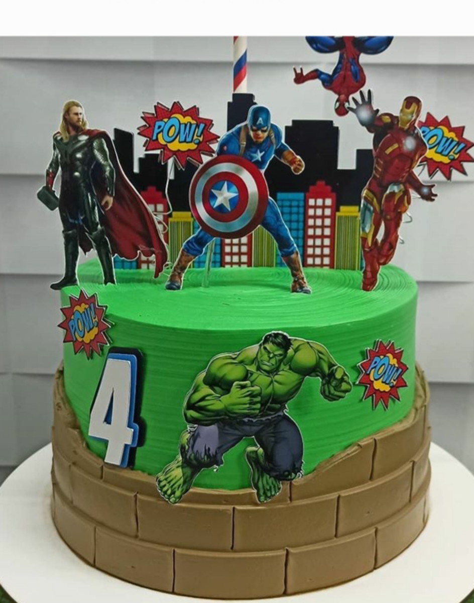 10 Arquivos Por R$ 10,00 Topo de Bolo Vingadores 1