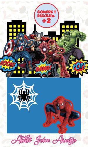 182 - Arquivo de Corte Topo de Bolo Vingadores 2