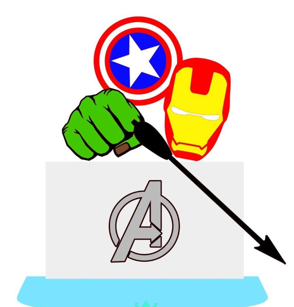 Arquivo de Corte Topo de Bolo Vingadores 4