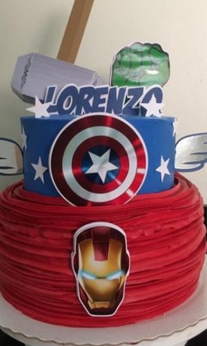 Arquivo de Corte Topo de Bolo Vingadores 5