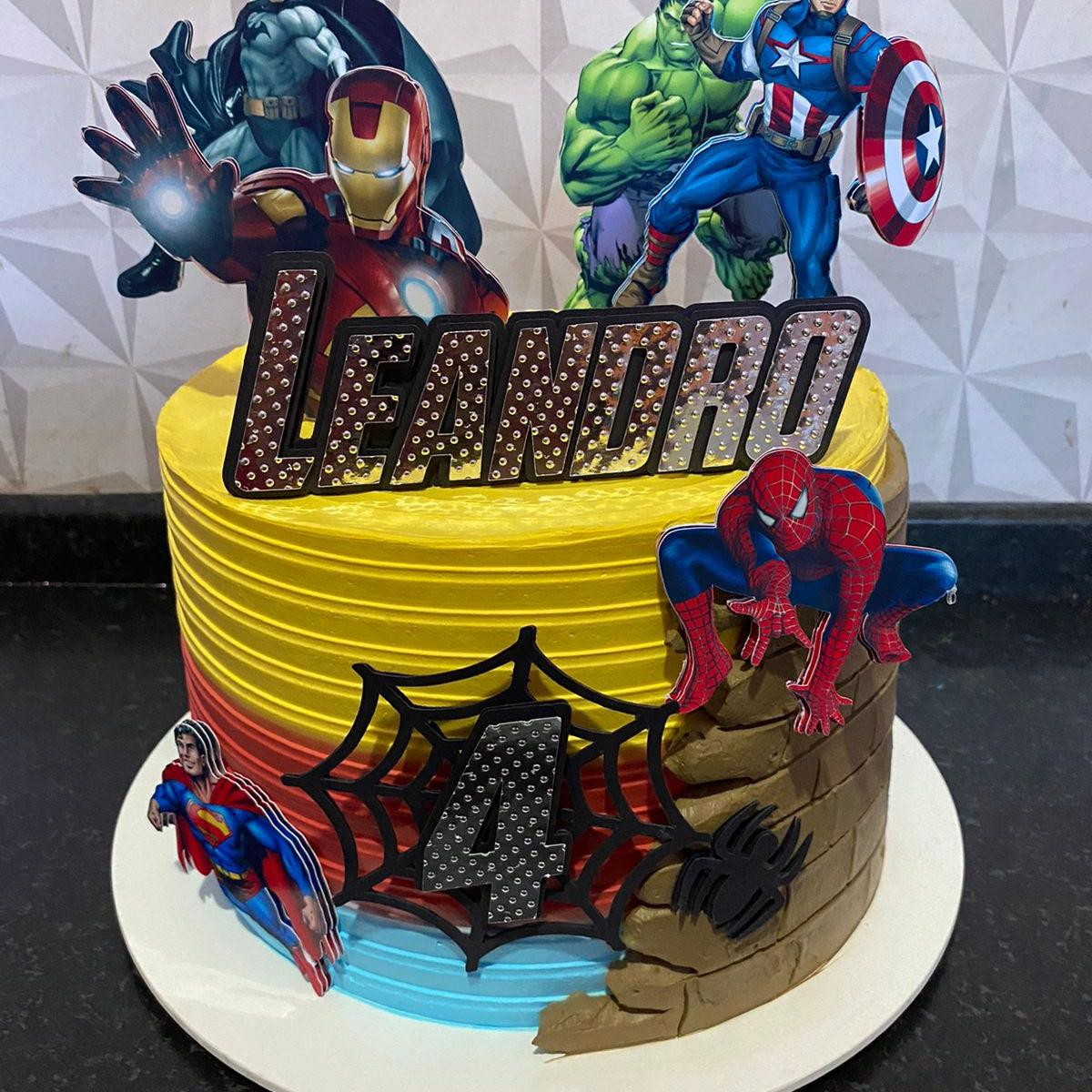 Arquivo De Corte Topo De Bolo Vingadores