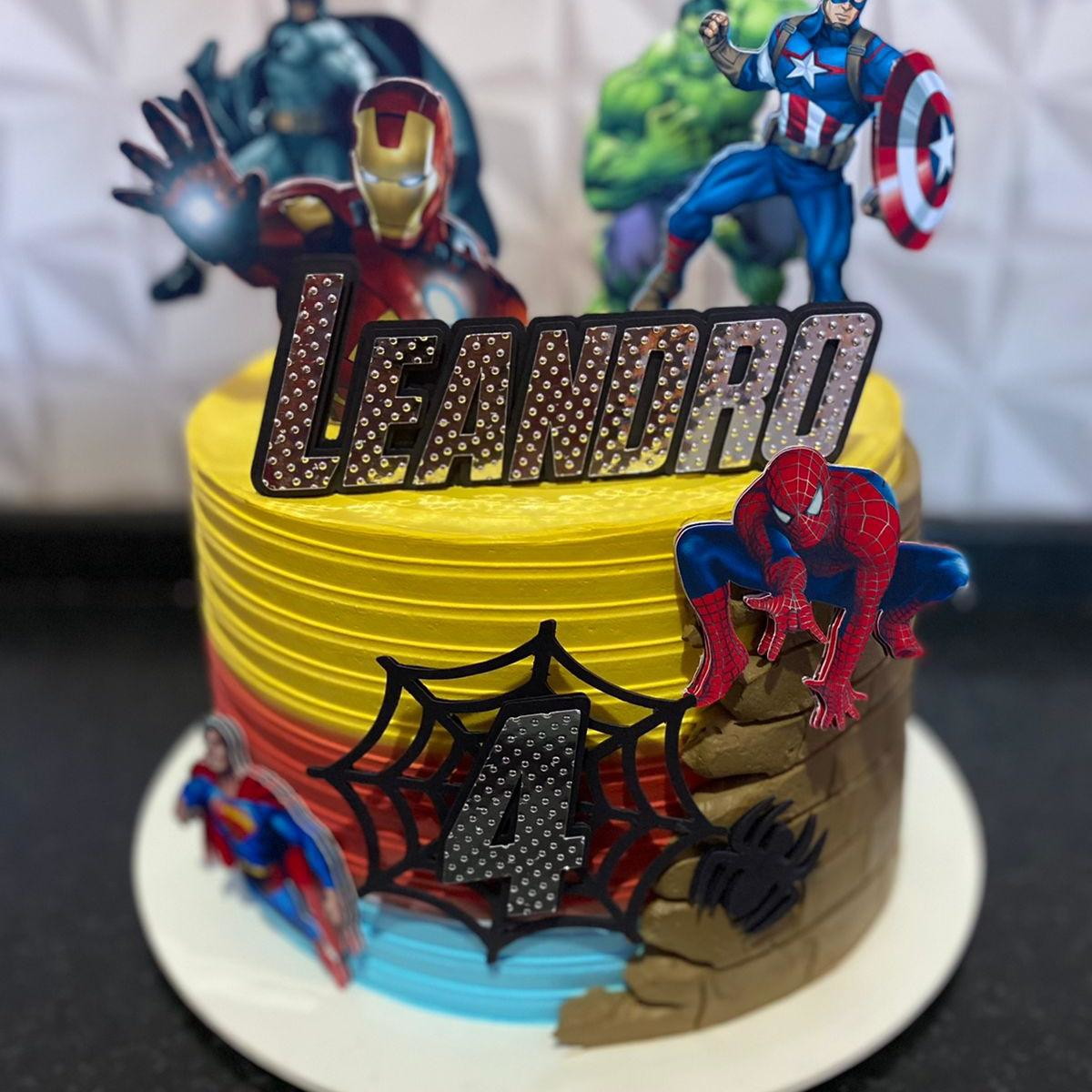Arquivo De Corte Topo De Bolo Vingadores - Imagem 2