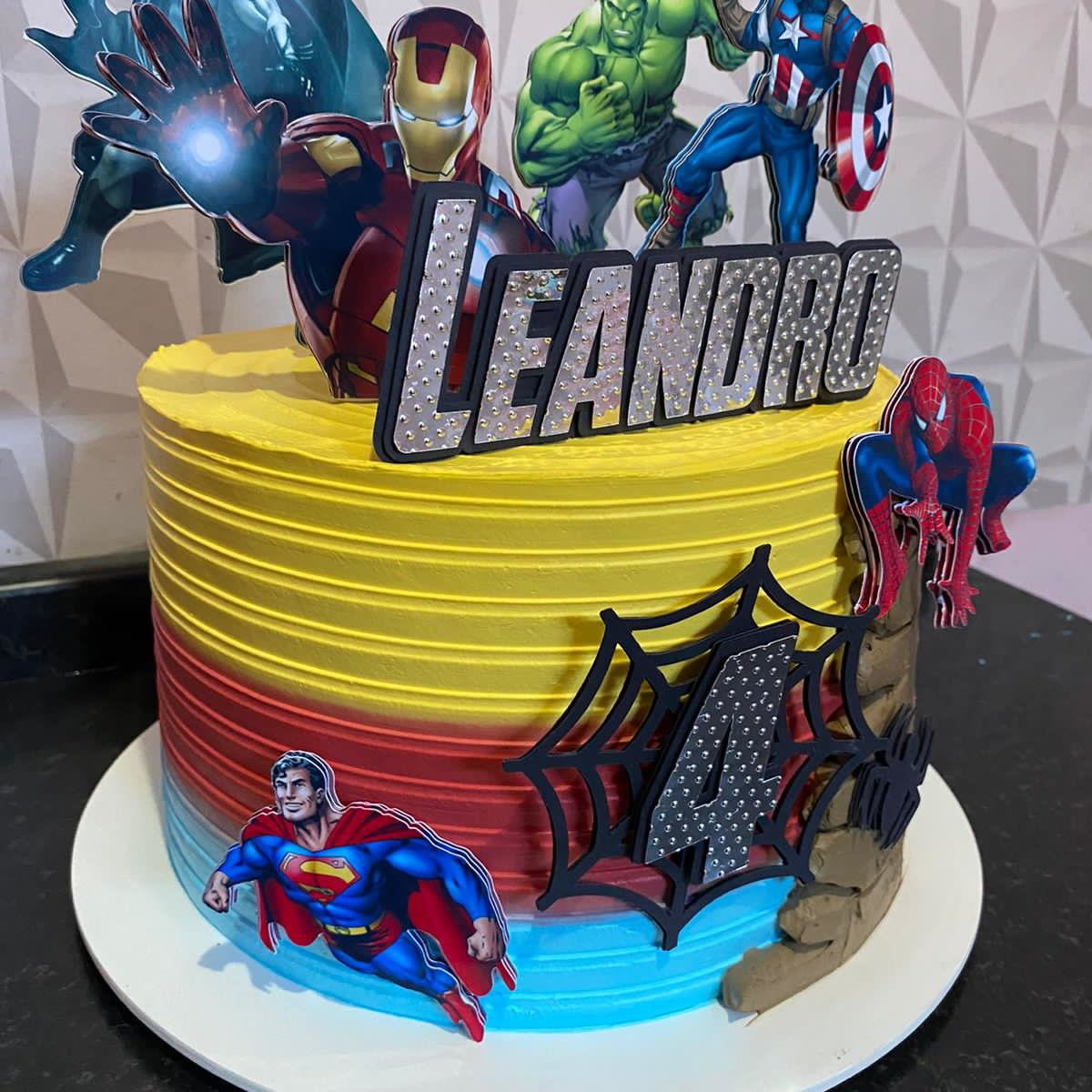 Arquivo De Corte Topo De Bolo Vingadores - Imagem 3