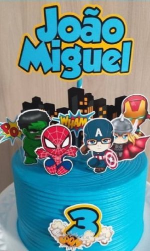 Arquivo de Corte Topo de Bolo Vingadores baby
